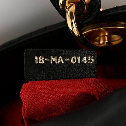 Christian Dior Lambskin Cannage Mini Lady Dior Black 7 of 11