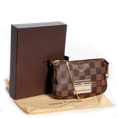 Louis Vuitton Damier Ebene Trunks and Locks Mini Pochette Accessories 5 of 8