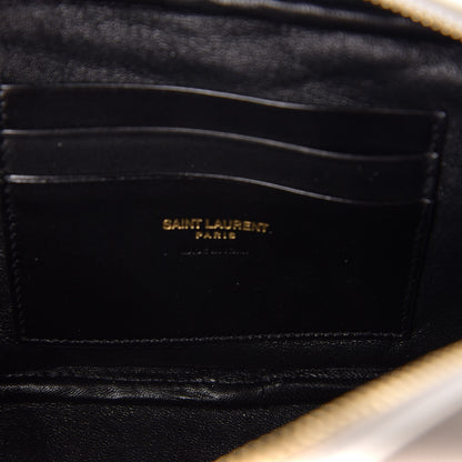 Saint Laurent Grain De Poudre Matelasse Monogram Mini Lou Camera Bag Crema Soft 8 of 11