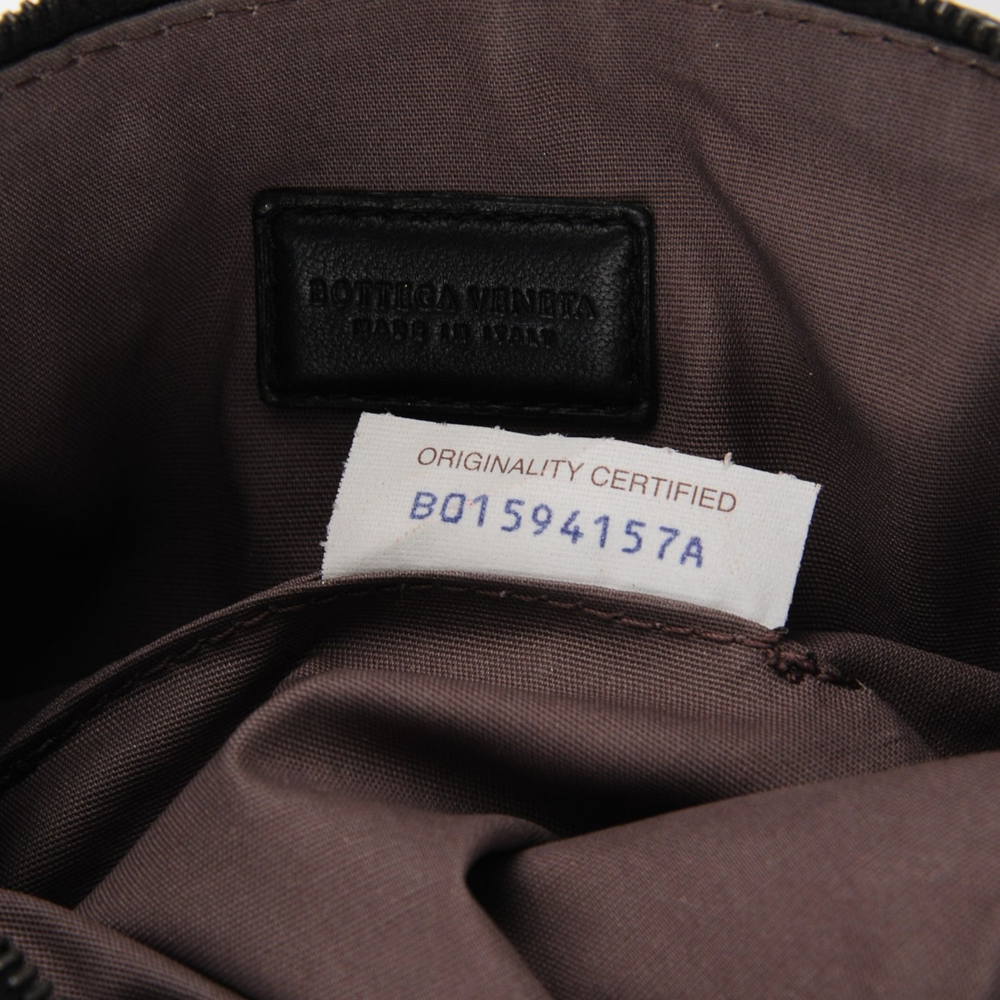 Nappa Intrecciato Small Cosmetic Case Nero Black