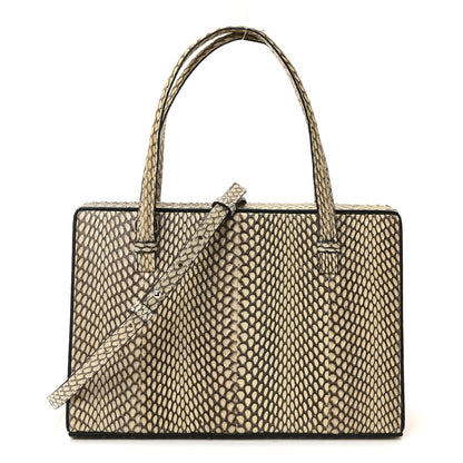 Loewe Snakeskin Postal Bag Beige Multicolor 1 of 9