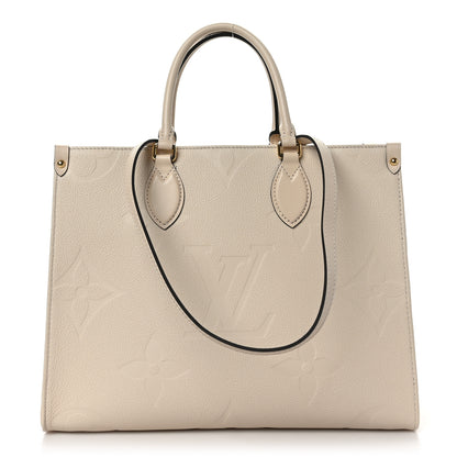 Louis Vuitton Empreinte Monogram Giant Onthego MM Creme 1 of 8