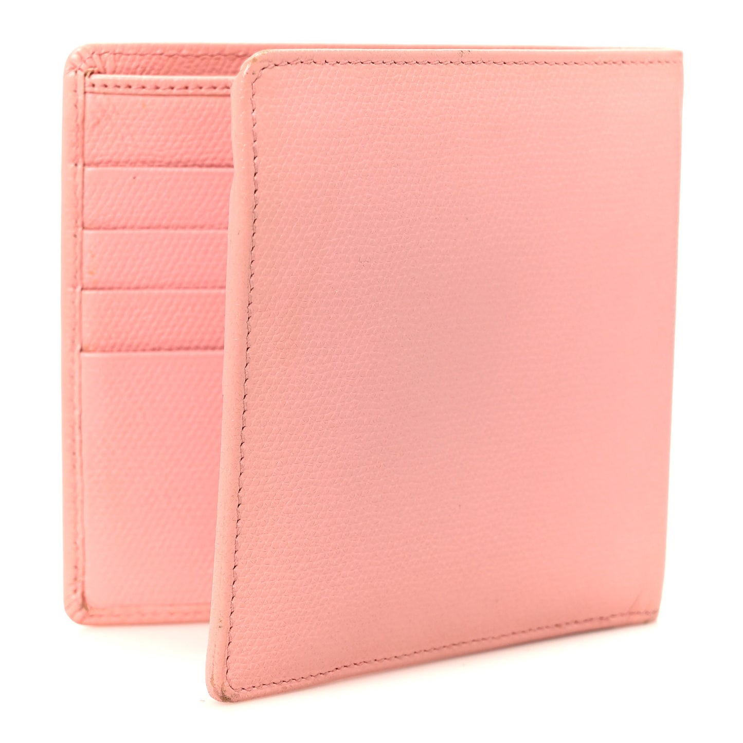 Caviar CC Button Bi-Fold Wallet Pink