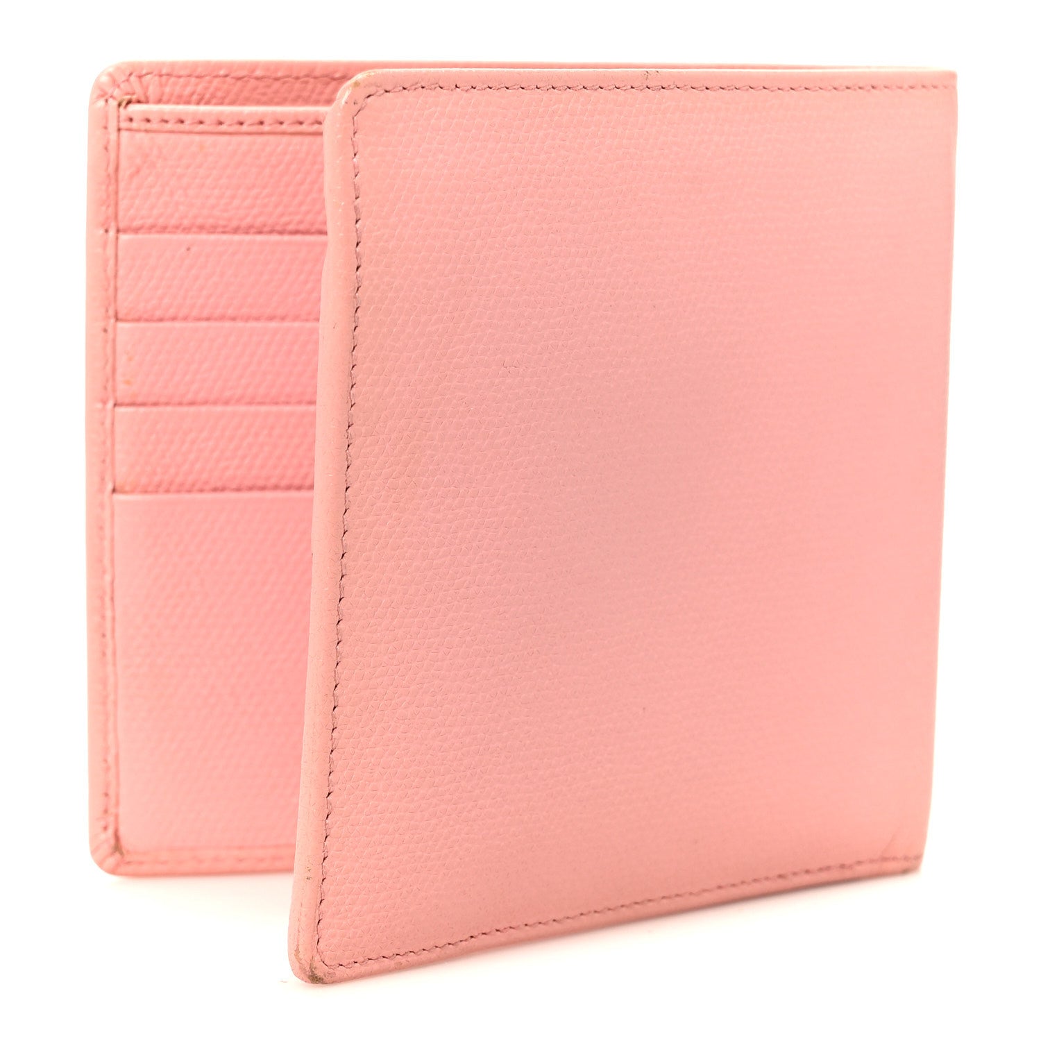 Chanel Caviar CC Button Bi-Fold Wallet Pink 3 of 10