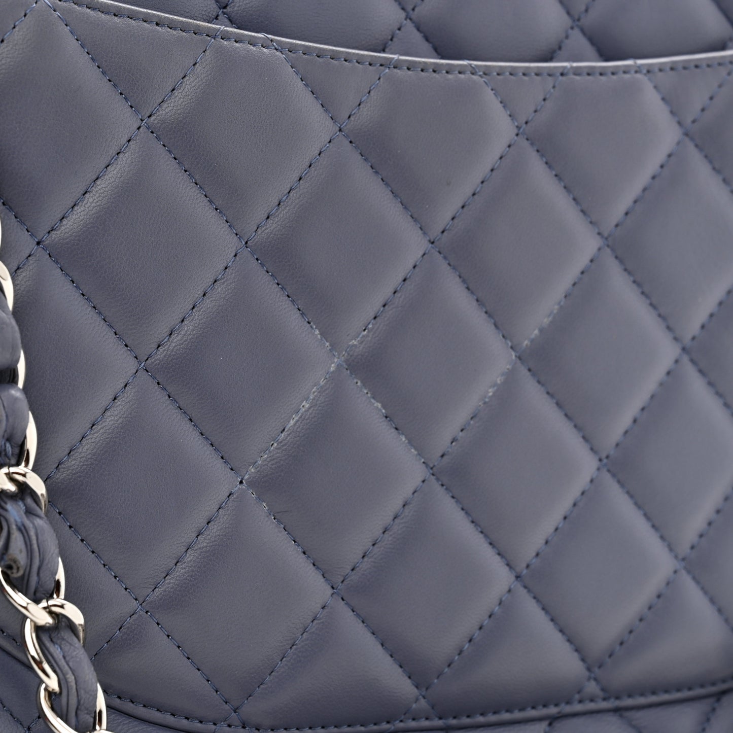 Lambskin Quilted Maxi Double Flap Light Purple
