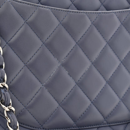 Chanel Lambskin Quilted Maxi Double Flap Light Purple 12 of 14