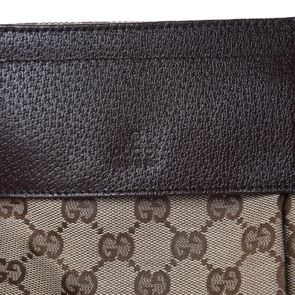 Gucci GG Monogram Double Pocket Belt Bag Dark Brown 8 of 9
