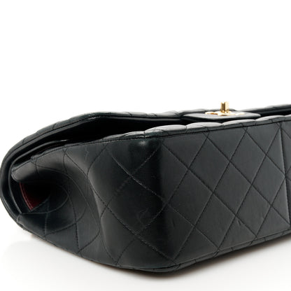 Chanel Lambskin Quilted Jumbo Double Flap Black 10 of 11