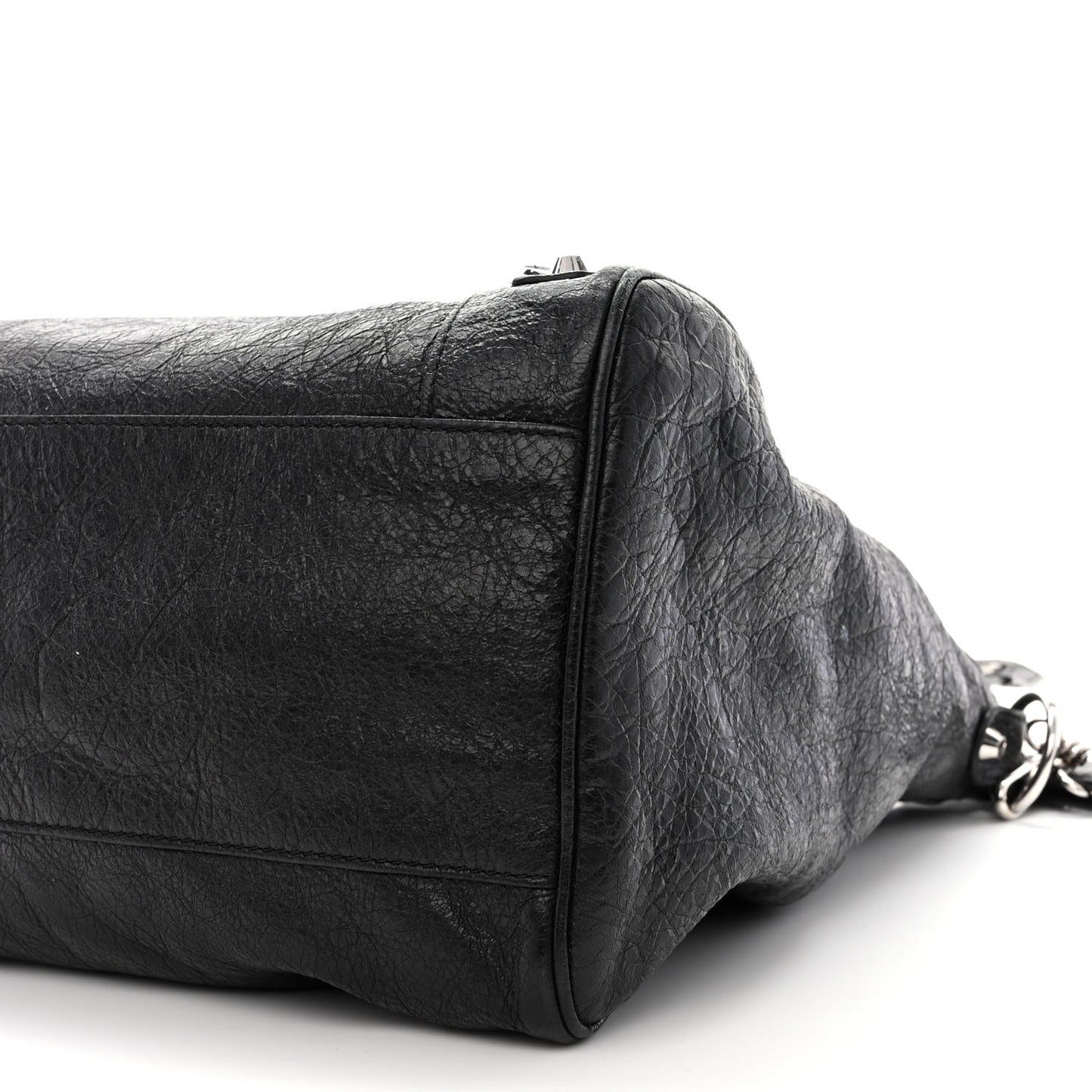 Agneau Classic Silver Hardware Velo Black