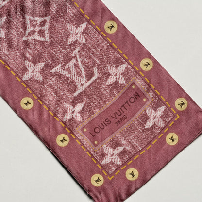 Louis Vuitton Silk Monogram Denim Bandeau 3 of 5