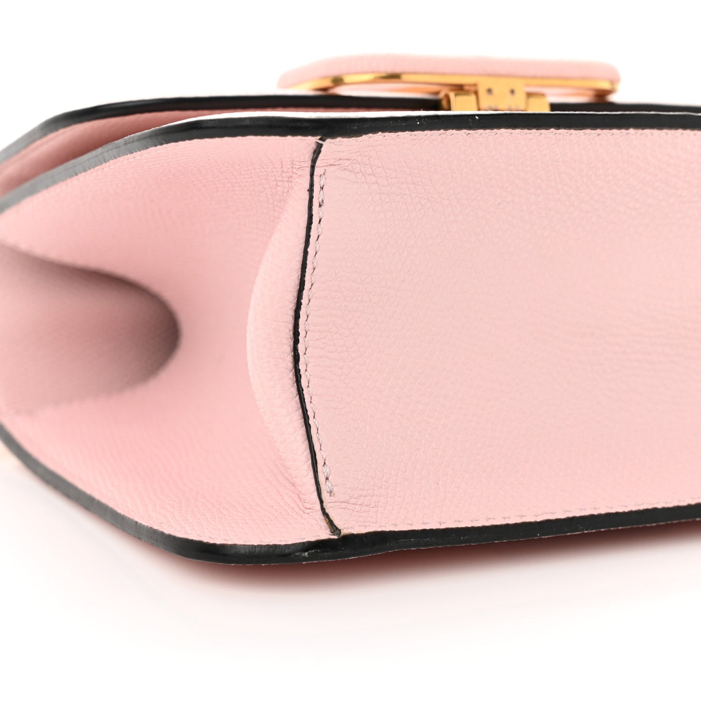 Grainy Calfskin Small VSling Shoulder Bag Water Rose