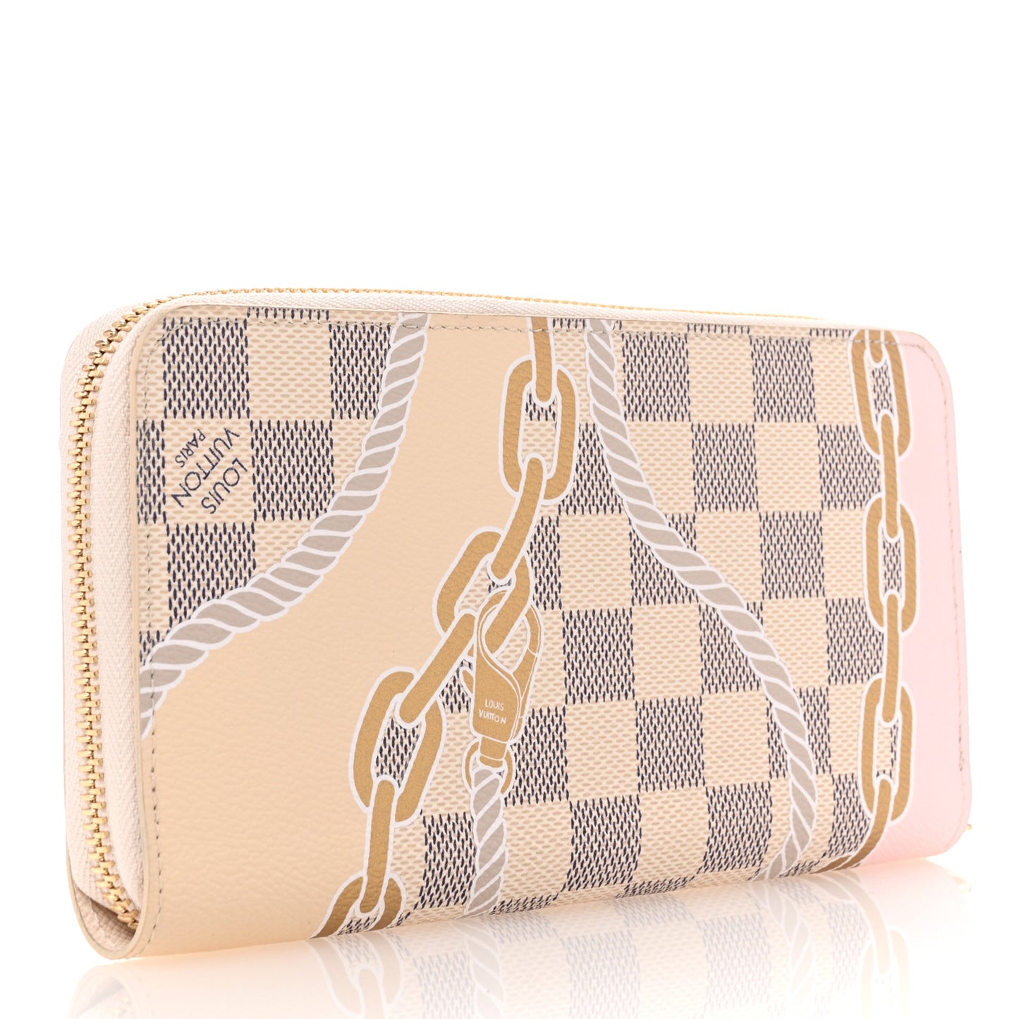 Damier Azur Nautical Zippy Wallet Gold