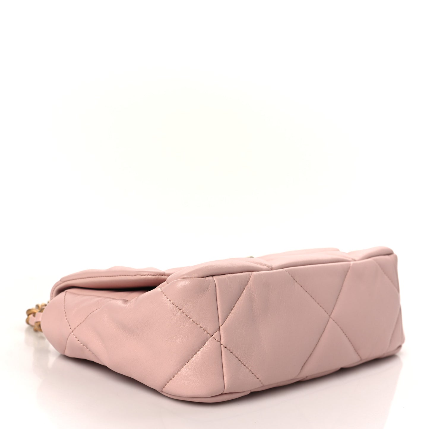 Lambskin Quilted Medium Chanel 19 Flap Light Pink