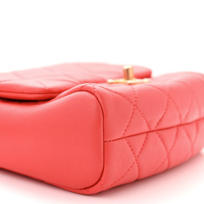 Chanel Lambskin Quilted Side-Packs Red 13 of 17