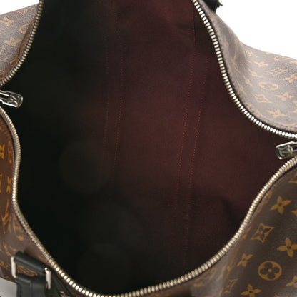 Louis Vuitton Monogram Macassar Keepall Bandouliere 45 5 of 7
