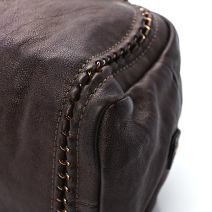 Chanel Metallic Goatskin Medium Luxe Ligne Bowler Bronze 10 of 10