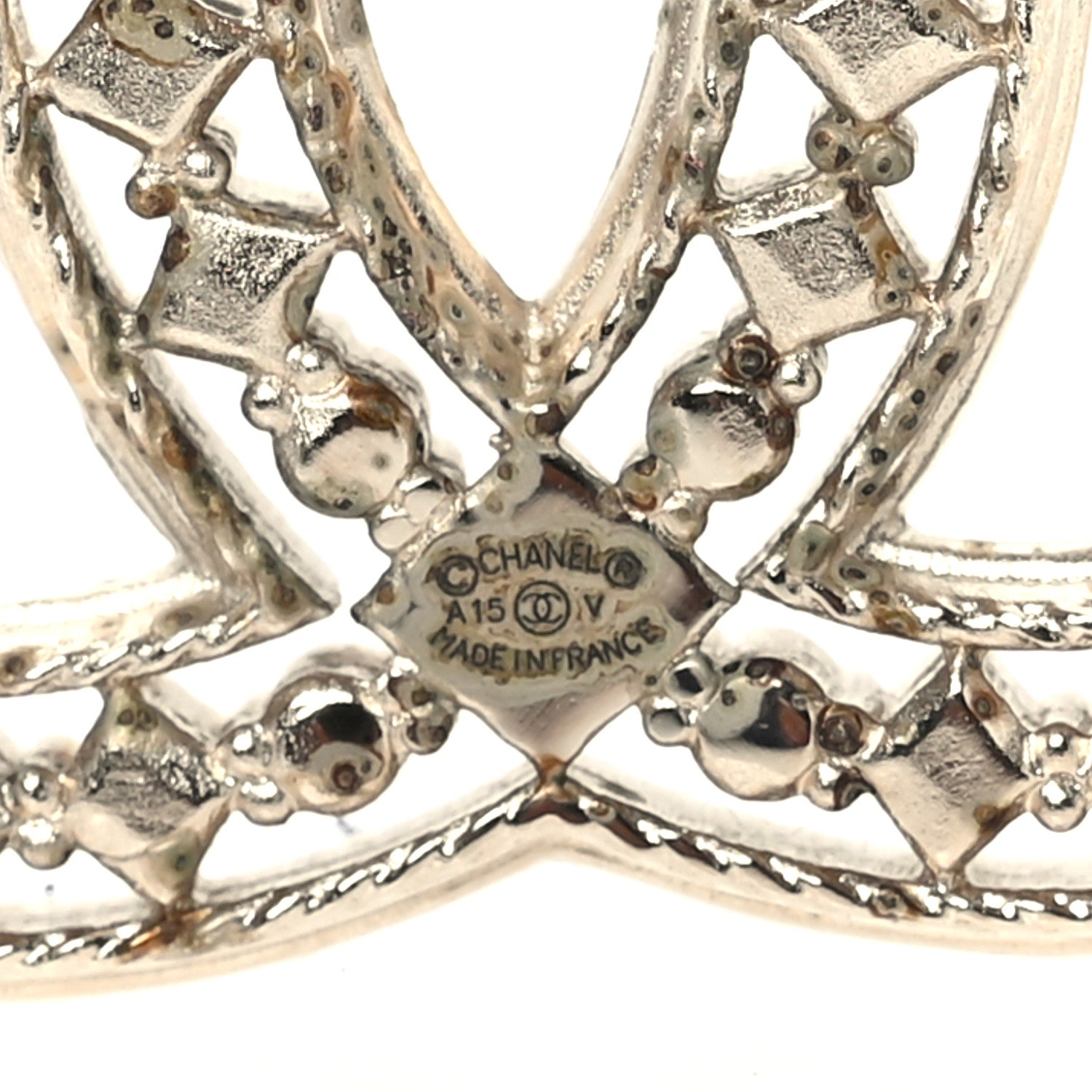 Chanel Metal CC Brooch Light Gold 3 of 3
