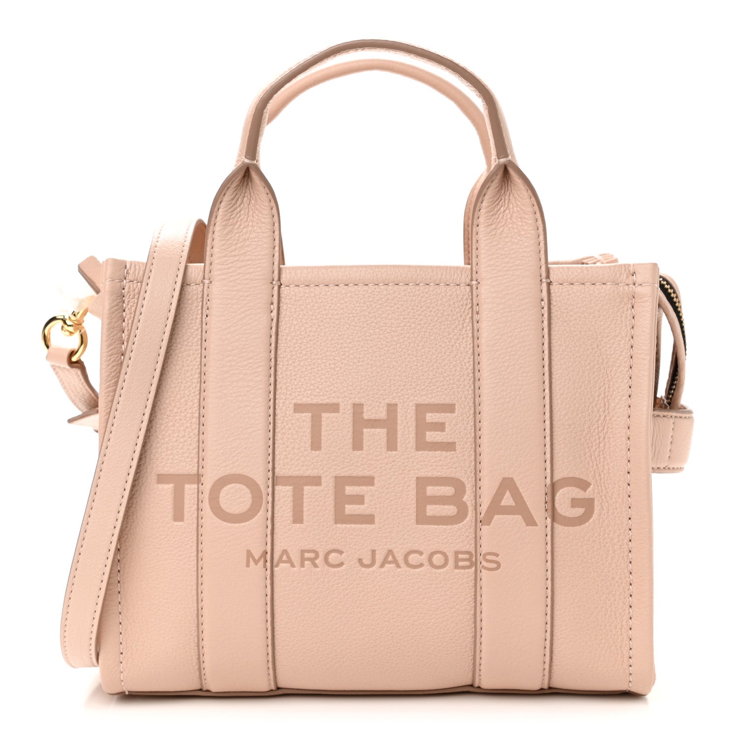 Marc Jacobs Grained Calfskin Small The Tote Bag Rose Dust 1 of 10