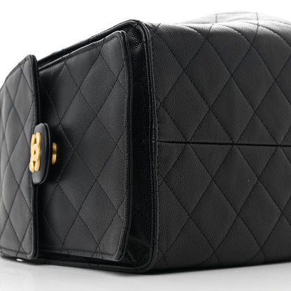 Chanel Caviar Quilted Medium Chanel 25 Handbag Black 11 of 12