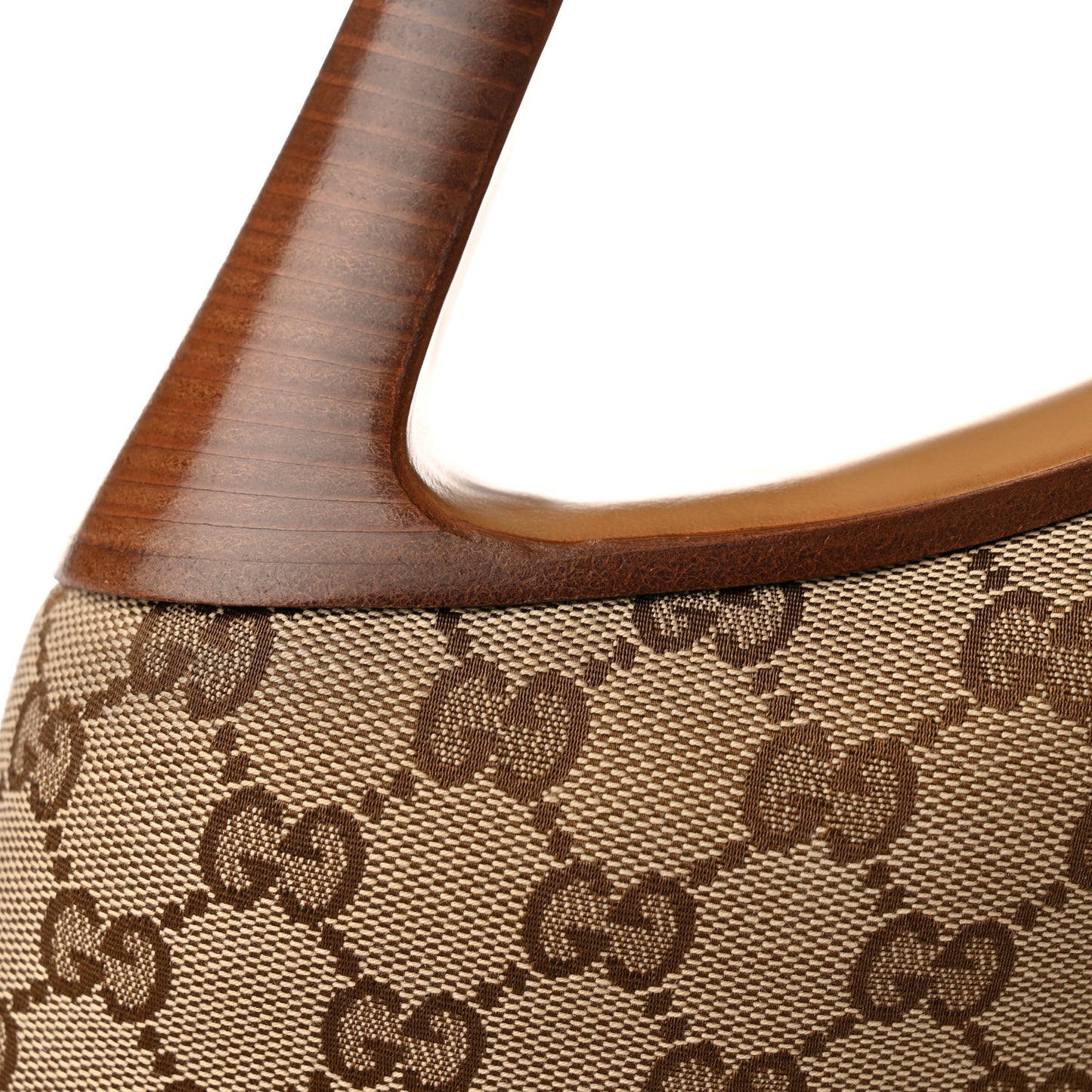 Monogram Over the Knee Boots 42 Beige Ebony