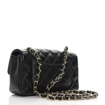 Chanel Caviar Quilted Mini Rectangular Flap Black 3 of 8