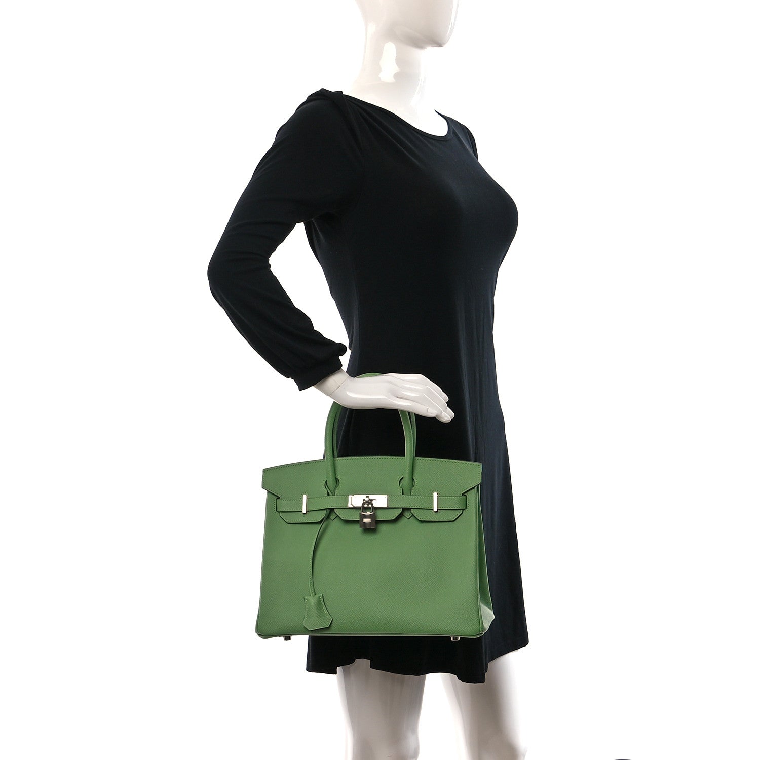 Hermes Epsom BIRKIN 30 Vert Criquet 2 of 8