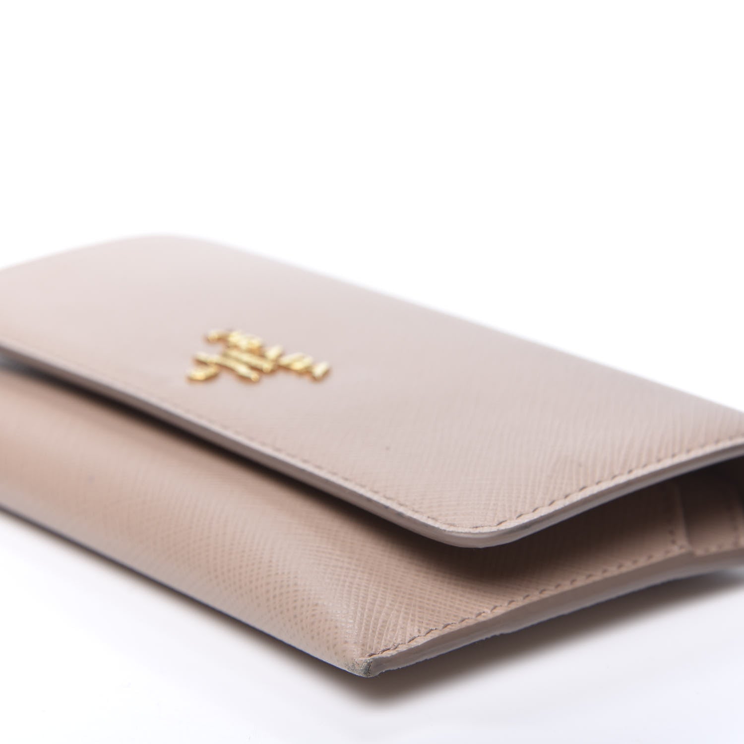 Prada Saffiano Metal Flap Card Holder Cammeo 9 of 16