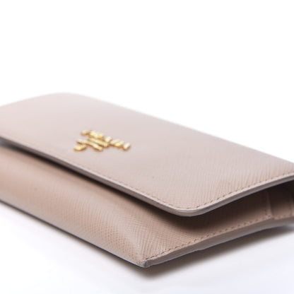 Prada Saffiano Metal Flap Card Holder Cammeo 9 of 16