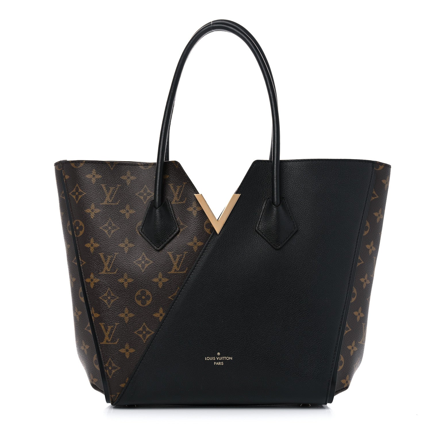 Louis Vuitton Calfskin Monogram Kimono Tote Black 1 of 9