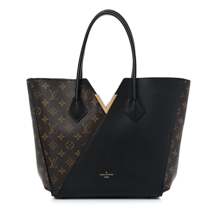 Louis Vuitton Calfskin Monogram Kimono Tote Black 1 of 9