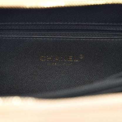 Chanel Caviar Quilted Medium CC Filigree Vanity Case Beige Black 6 of 10