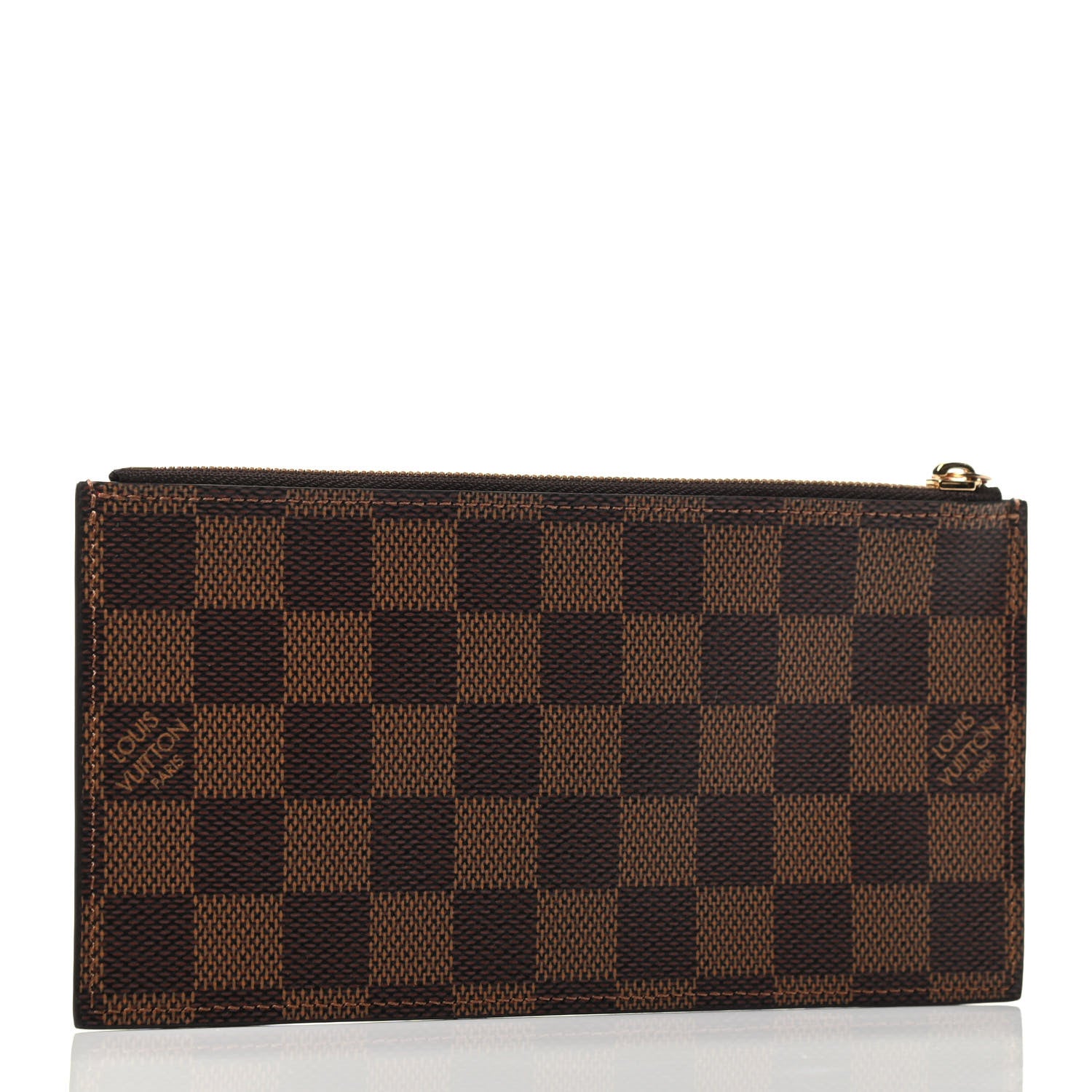 Louis Vuitton Damier Ebene Felicie Chain Wallet Zippered Insert 2 of 3