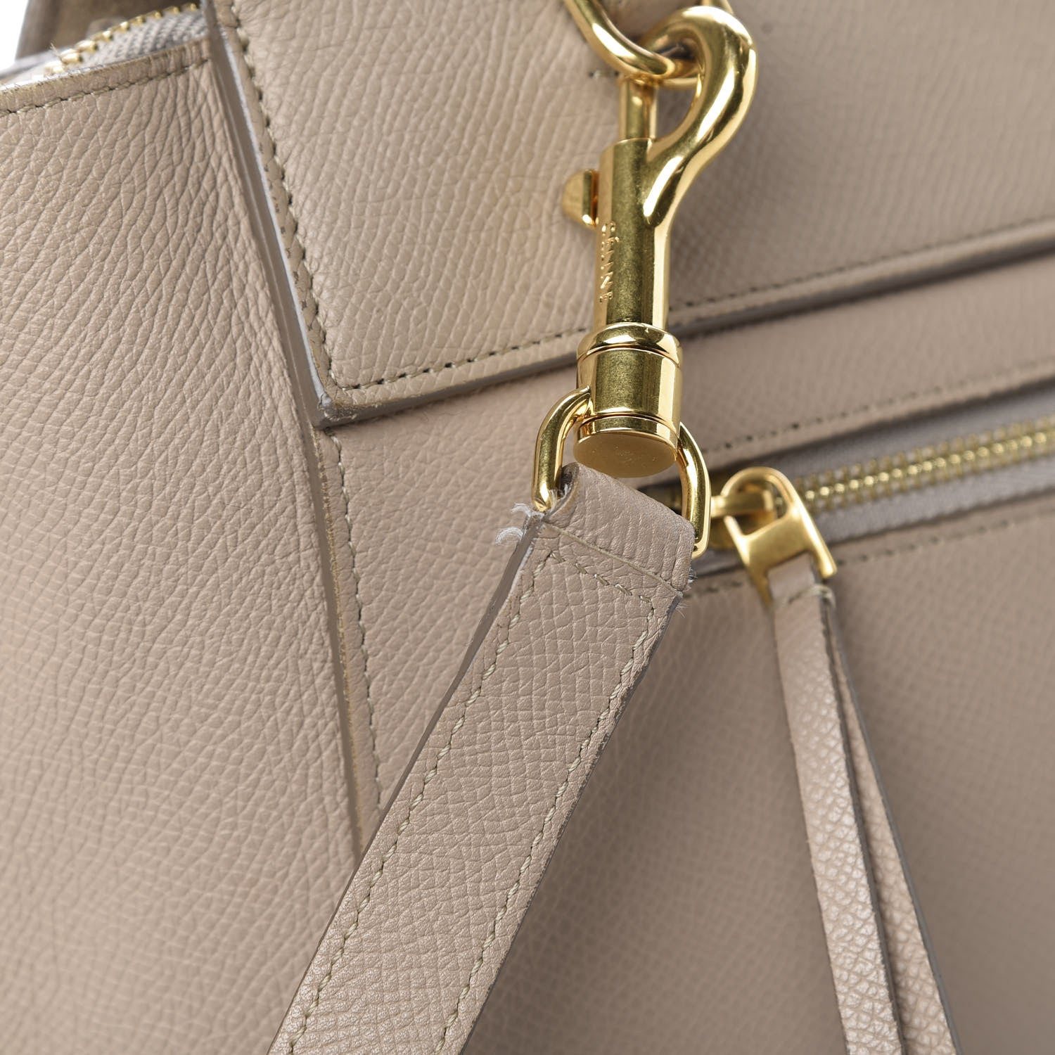 Celine Grained Calfskin Mini Belt Bag Light Taupe 18 of 23