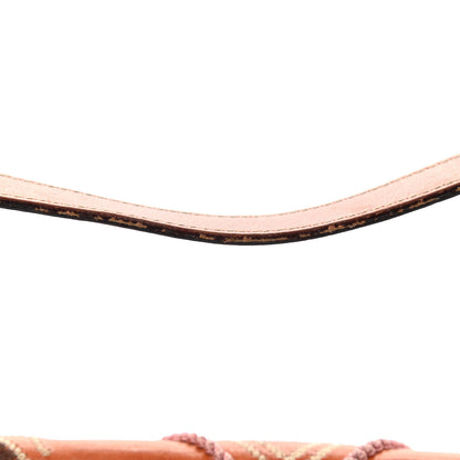 Fendi Calfskin Embroidered Baguette Brown 14 of 14