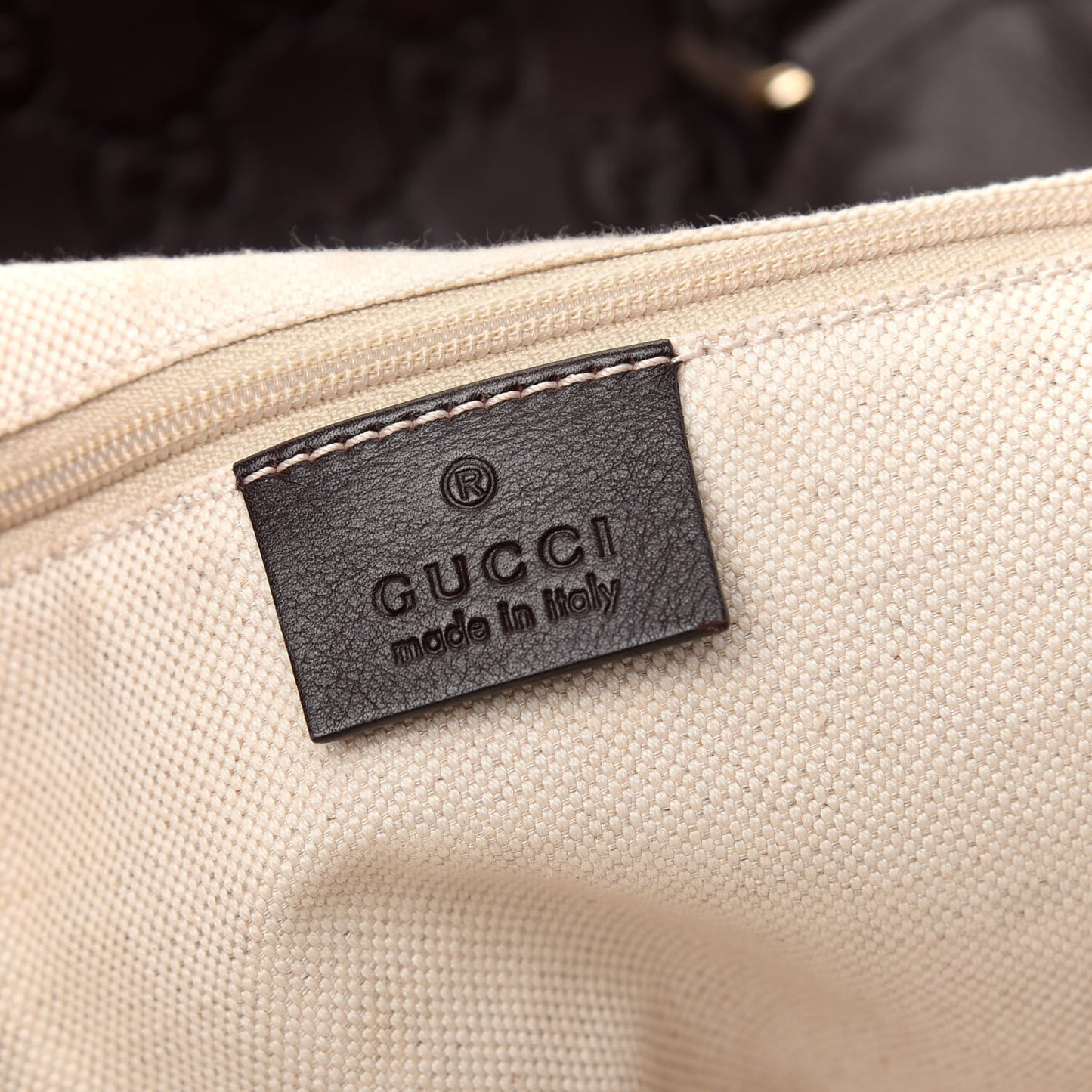 Guccissima Signature Large Sukey Tote Chocolate