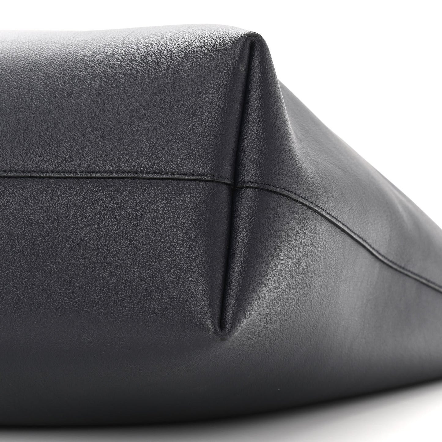 Calfskin Large Shopping Tote Deep Marine