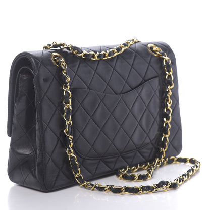 Chanel Lambskin Quilted Medium Double Flap Black 3 of 14