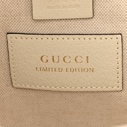 Gucci Canvas Flora Medium Jackie Hobo White 6 of 9