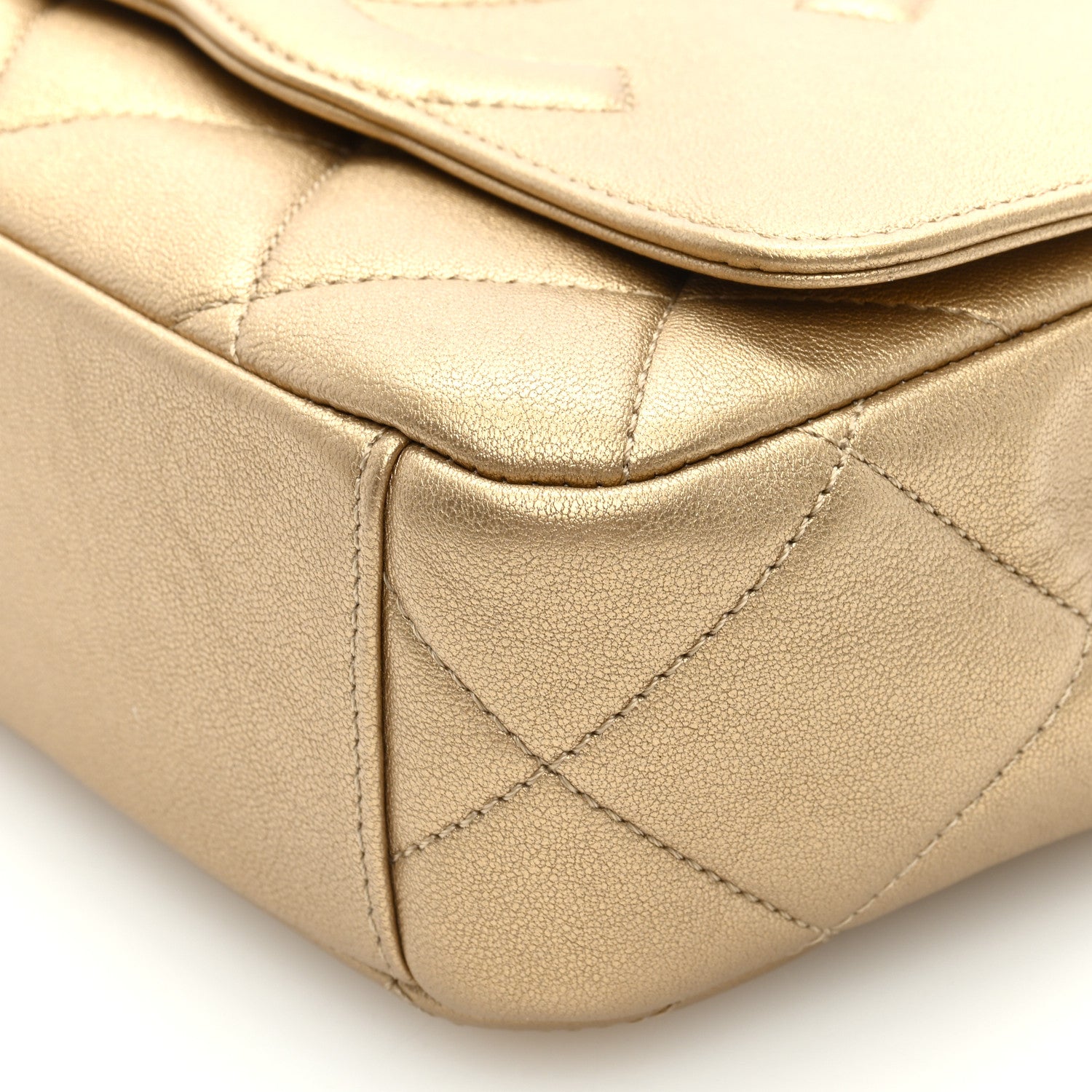 Chanel Metallic Lambskin Quilted Timeless CC Flap Gold 9 of 9