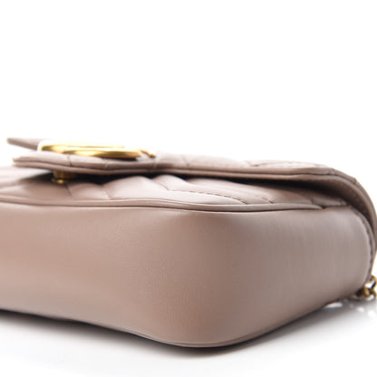 Gucci Calfskin Matelasse Super Mini GG Marmont Shoulder Bag Porcelain Rose 7 of 11