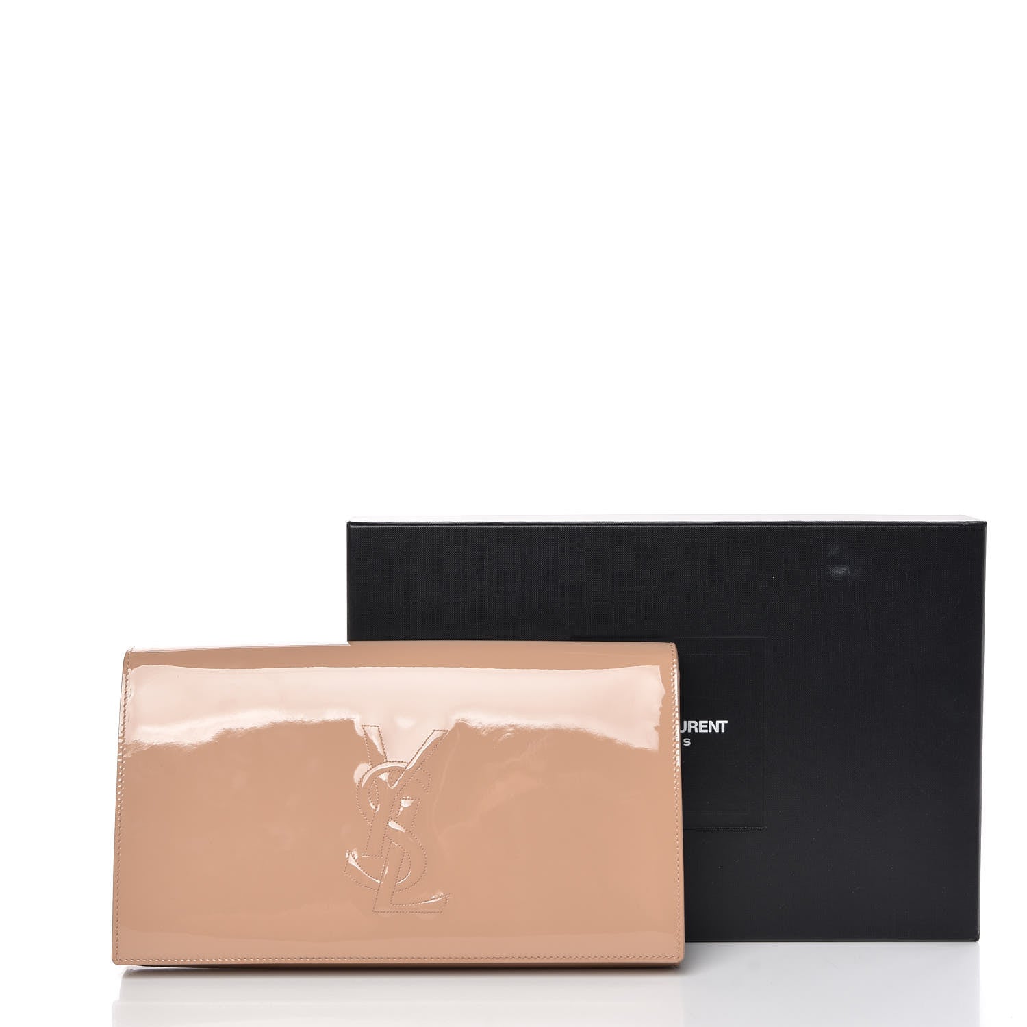 Saint Laurent Patent Calfskin Monogram Large Belle De Jour Clutch Chair 9 of 9