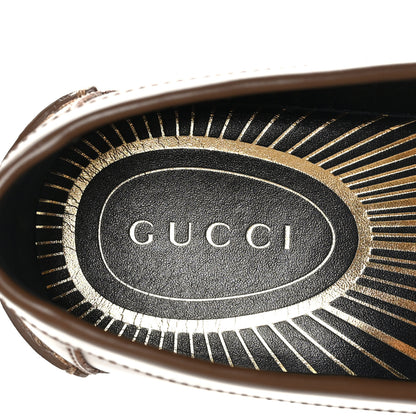 Gucci Millennial Ribot Mens Cara Loafers 7.5 Brown Sugar 8 of 9
