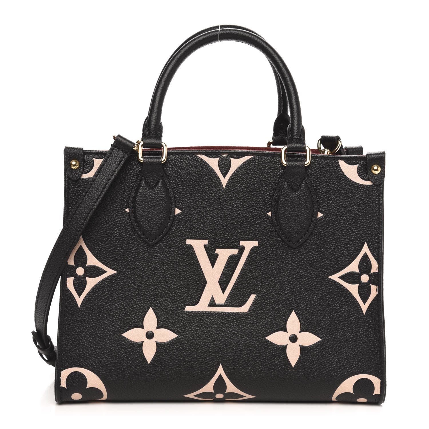 Louis Vuitton Empreinte Monogram Giant Onthego PM Black Beige 1 of 8