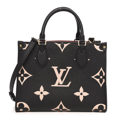 Louis Vuitton Empreinte Monogram Giant Onthego PM Black Beige 1 of 8