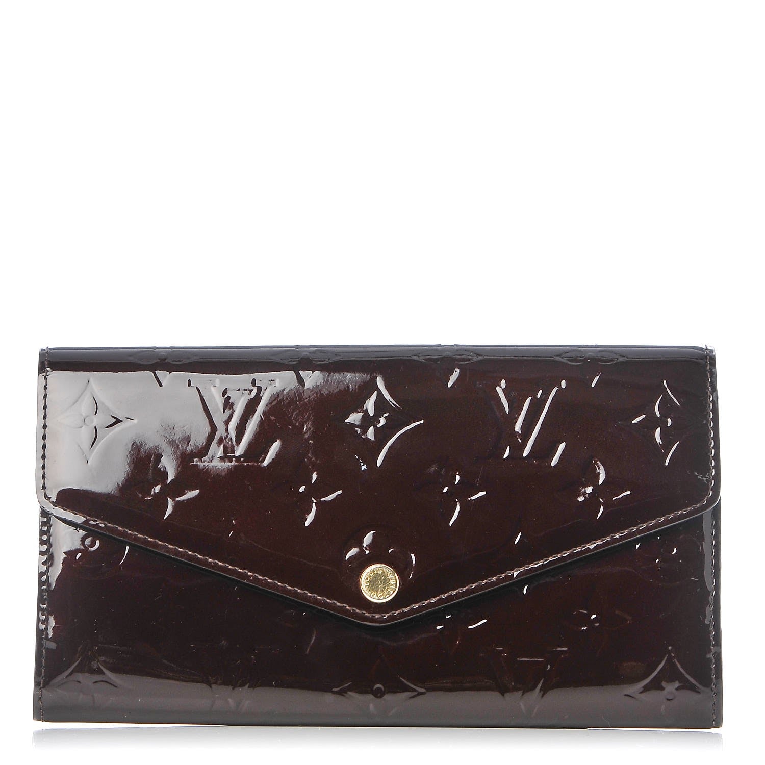 Louis Vuitton Vernis Sarah Wallet NM Amarante 1 of 8