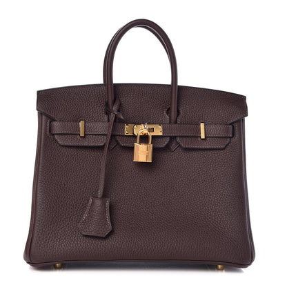 Hermes Togo Birkin 25 Chocolate 1 of 33