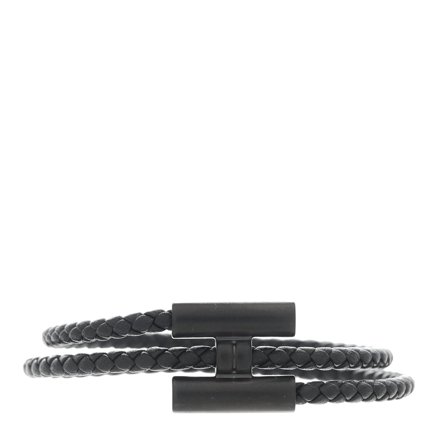 Swift Double Wrap Cord Tournis Tresse Bracelet Black