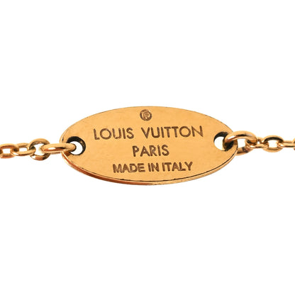 Louis Vuitton Brass Nanogram Bracelet Silver Gold 4 of 5