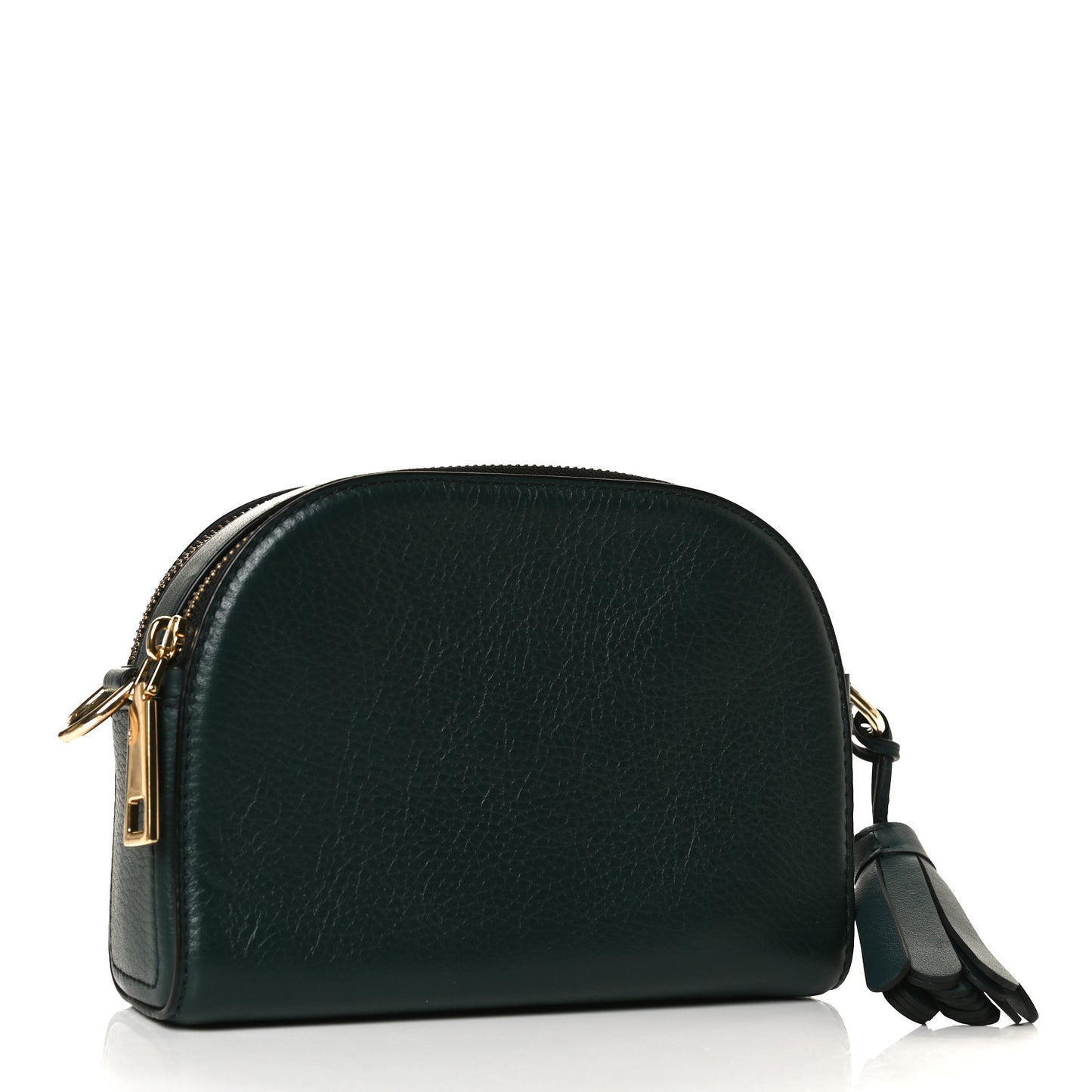 Calfskin Shutter Camera Crossbody Bag Green