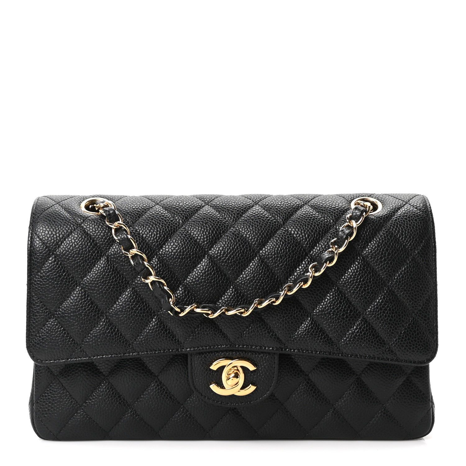 Chanel Caviar Quilted Medium Double Flap Black 1 of 11